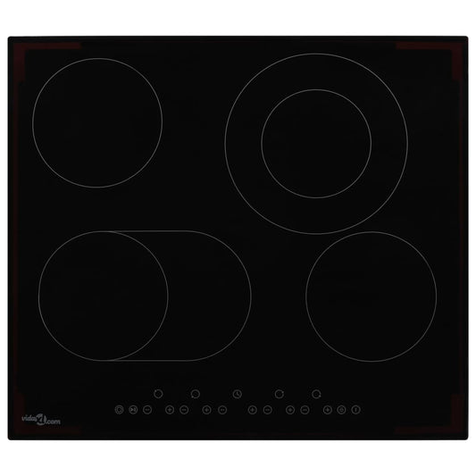 Ceramic Hob with 4 Burners Touch Control 6600 W