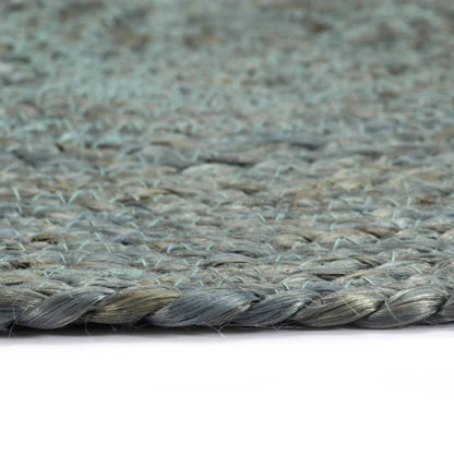 Placemats 6 pcs Plain Olive Green 38 cm Round Jute