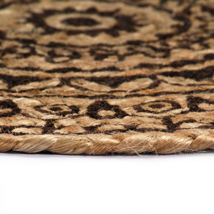 Placemats 6 pcs Dark Brown 38 cm Round Jute