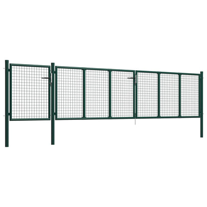 Garden Gate Steel 500x75 cm Green