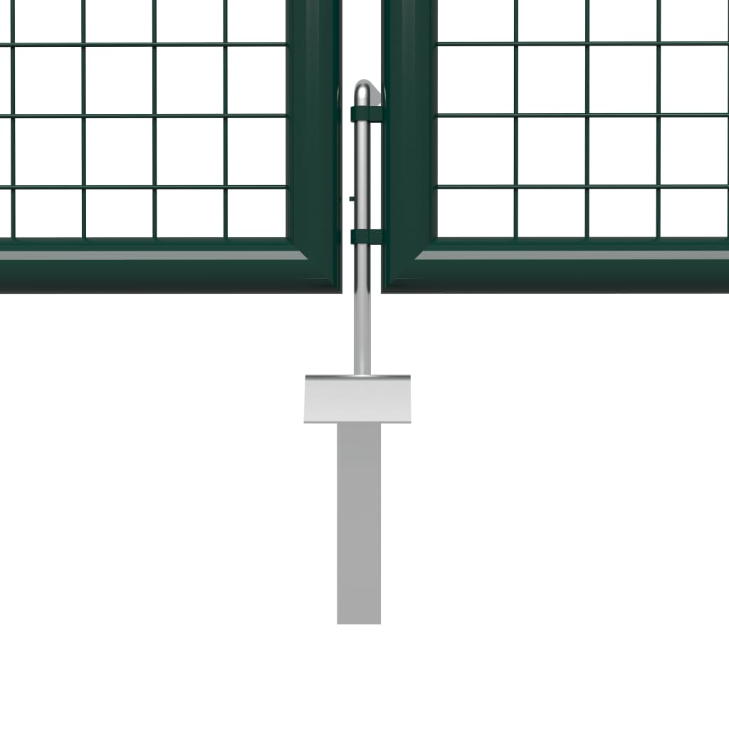 Garden Gate Steel 500x100 cm Green