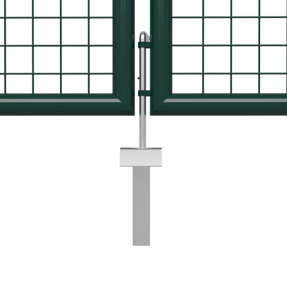 Garden Gate Steel 500x100 cm Green