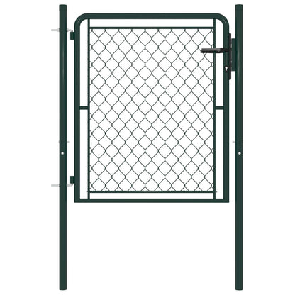 Garden Gate Steel 100x75 cm Green