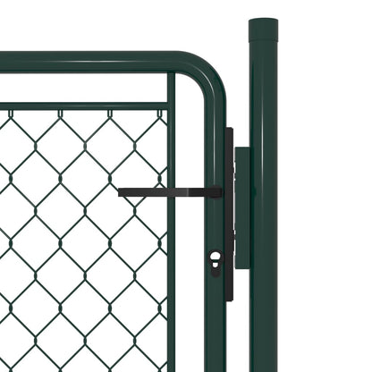 Garden Gate Steel 100x100 cm Green