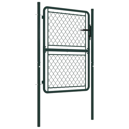 Garden Gate Steel 100x125 cm Green