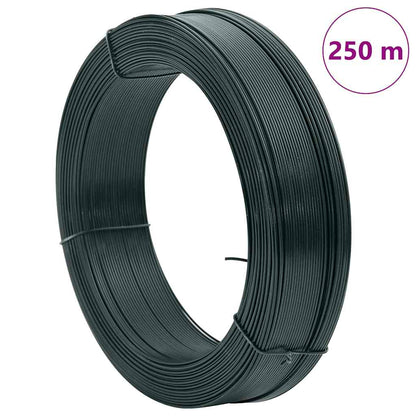 Fence Binding Wire 250 m 0.9/1.4 mm Steel Blackish Green