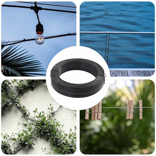 Fence Binding Wire 250 m 1.4/2 mm Steel Anthracite