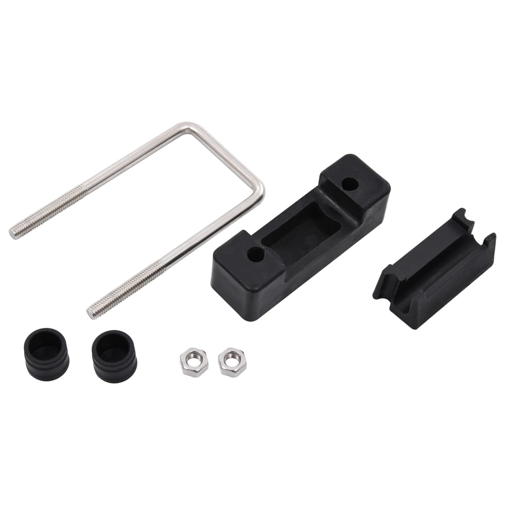 U Connector with Plastic for Fence Post 60x40 mm 25 Sets