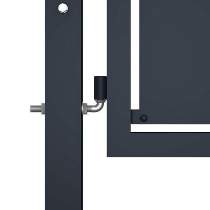 Garden Gate Steel 350x125 cm Anthracite