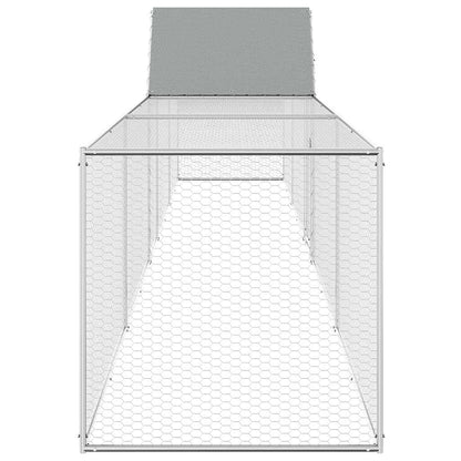 Chicken Coop 9x1x1.5 m Galvanised Steel