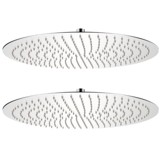 Rain Shower Head 2 pcs Stainless Steel Ø 50 cm