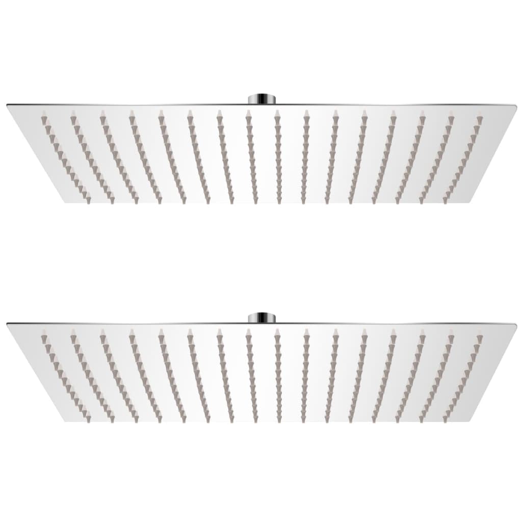 Rain Shower Head 2 pcs Stainless Steel 30x40 cm