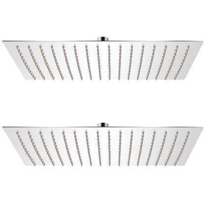 Rain Shower Head 2 pcs Stainless Steel 30x40 cm
