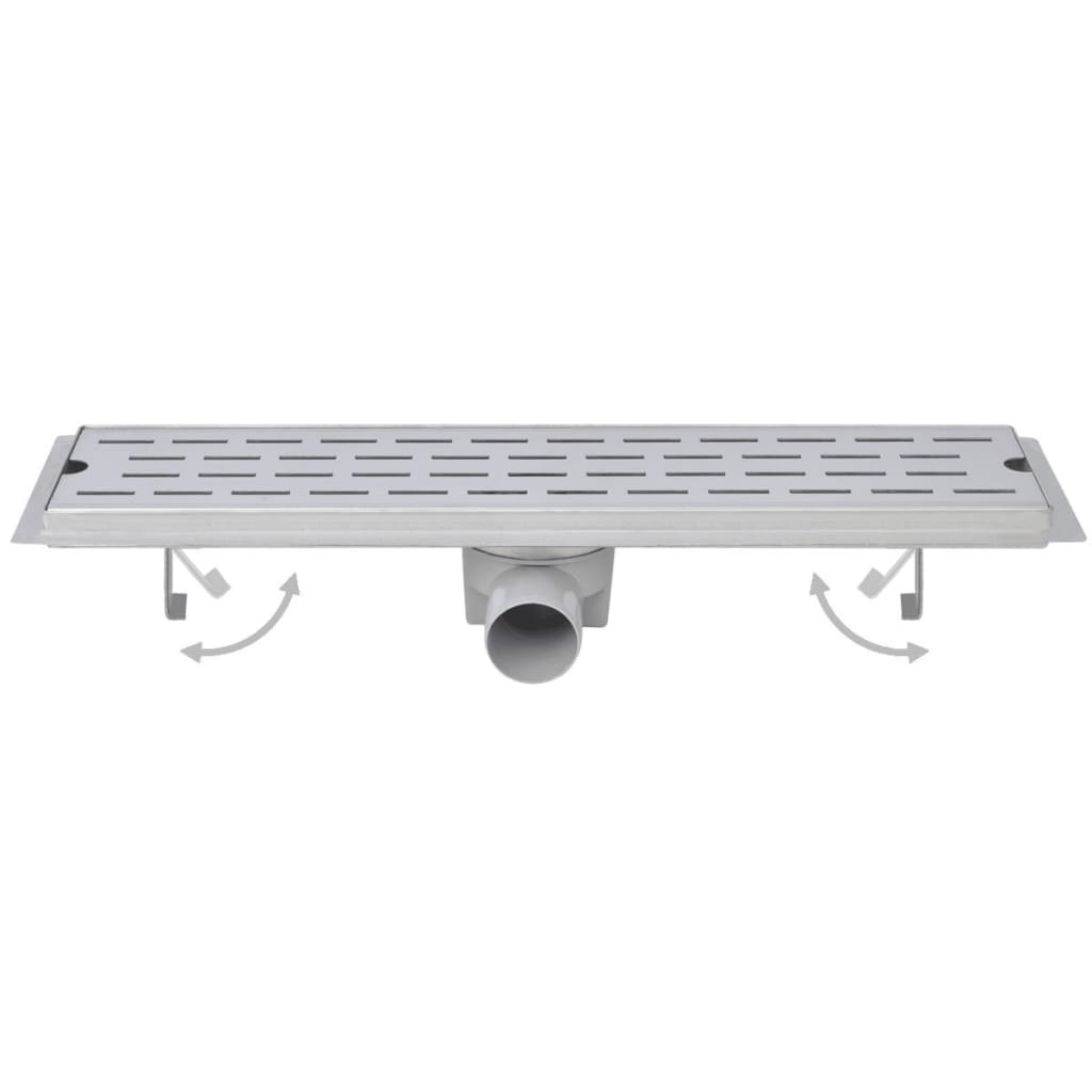 Linear Shower Drain 2 pcs Bubble 1030x140 mm Stainless Steel