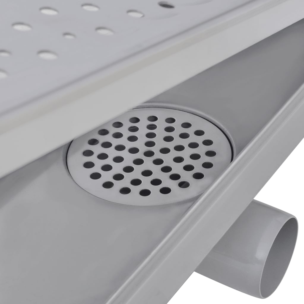 Linear Shower Drain 2 pcs Bubble 1030x140 mm Stainless Steel
