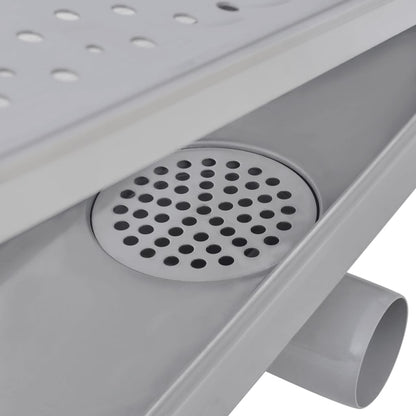 Linear Shower Drain 2 pcs Bubble 1030x140 mm Stainless Steel