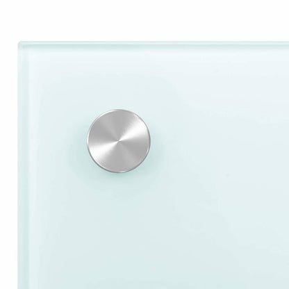 Kitchen Backsplash White 80 x 40 cm Tempered Glass