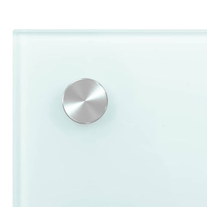 Kitchen Backsplash White 80 x 60 cm Tempered Glass