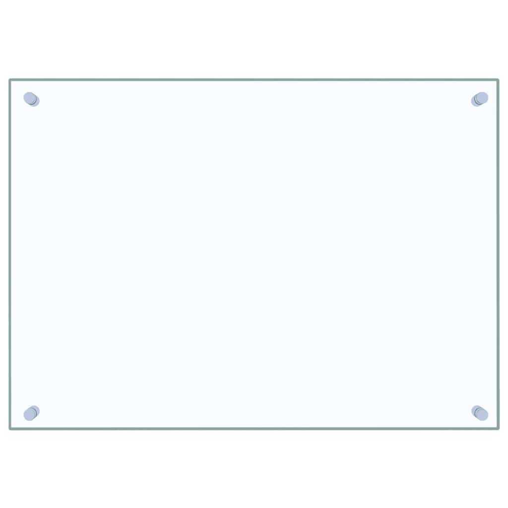 Kitchen Backsplash Transparent 70 x 50 cm Tempered Glass