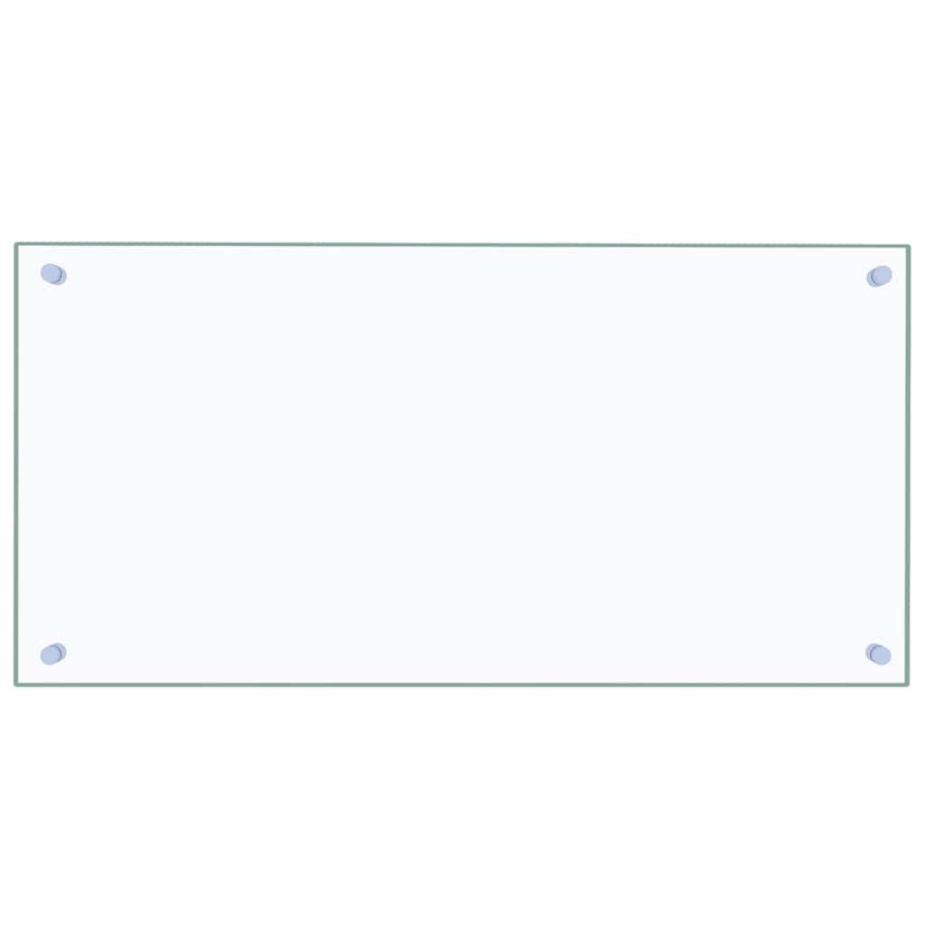 Kitchen Backsplash Transparent 80 x 40 cm Tempered Glass
