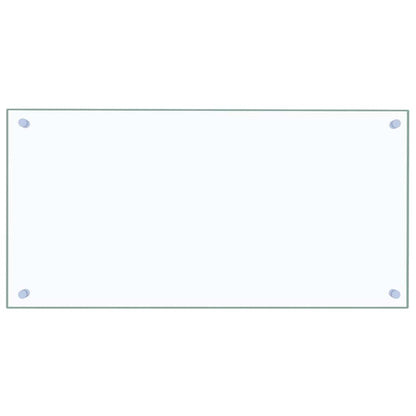 Kitchen Backsplash Transparent 80 x 40 cm Tempered Glass