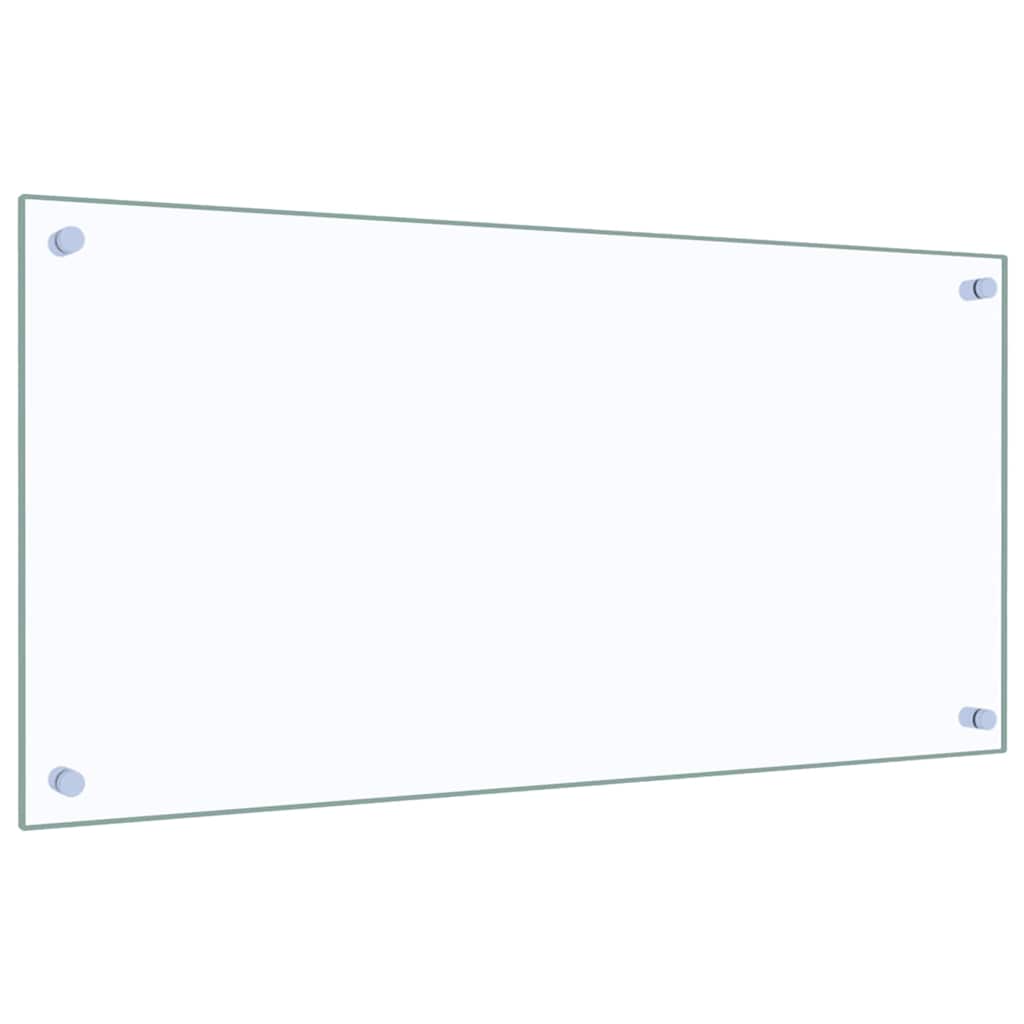 Kitchen Backsplash Transparent 80 x 40 cm Tempered Glass