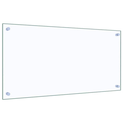 Kitchen Backsplash Transparent 80 x 40 cm Tempered Glass