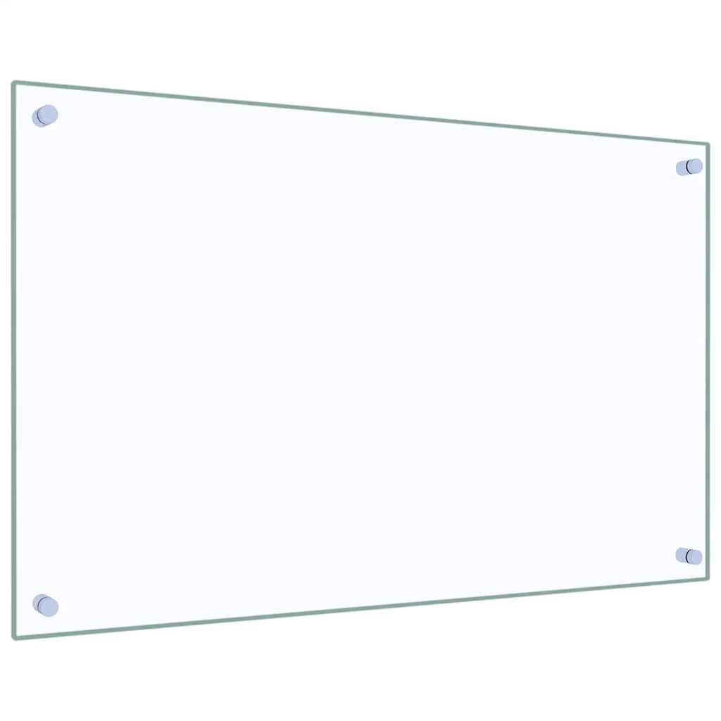 Kitchen Backsplash Transparent 80 x 50 cm Tempered Glass