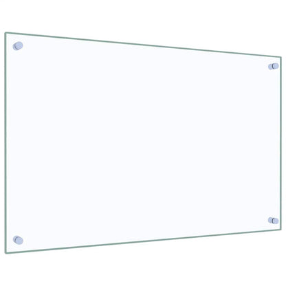 Kitchen Backsplash Transparent 80 x 50 cm Tempered Glass