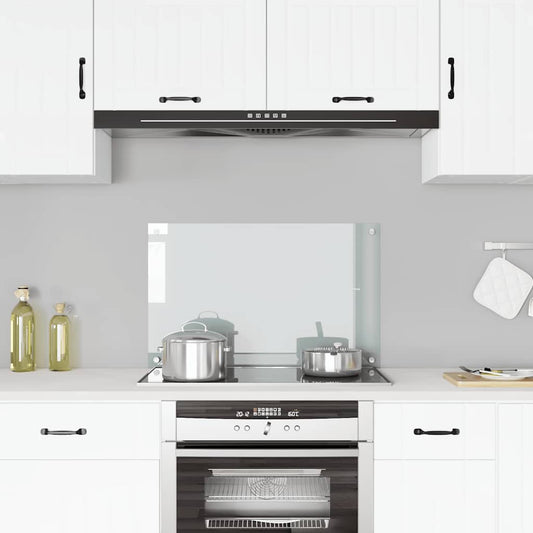 Kitchen Backsplash Transparent 80 x 50 cm Tempered Glass