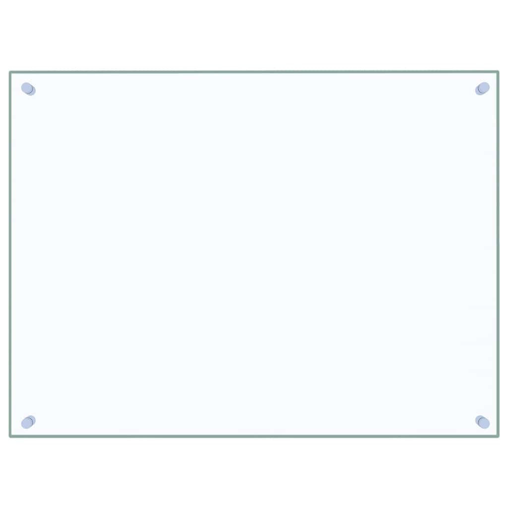 Kitchen Backsplash Transparent 80 x 60 cm Tempered Glass
