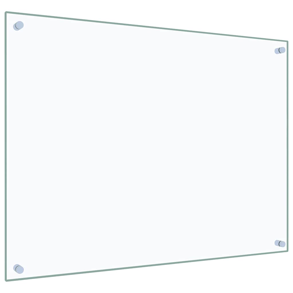 Kitchen Backsplash Transparent 80 x 60 cm Tempered Glass