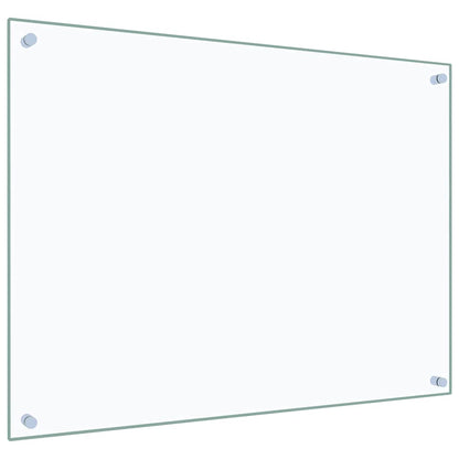Kitchen Backsplash Transparent 80 x 60 cm Tempered Glass