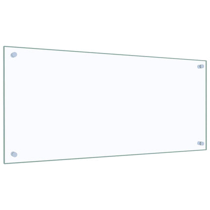 Kitchen Backsplash Transparent 90 x 40 cm Tempered Glass
