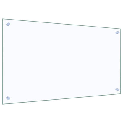 Kitchen Backsplash Transparent 90 x 50 cm Tempered Glass