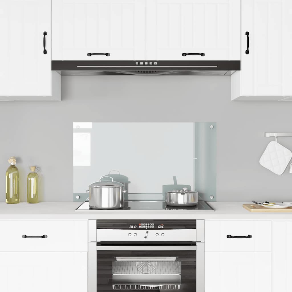 Kitchen Backsplash Transparent 90 x 50 cm Tempered Glass