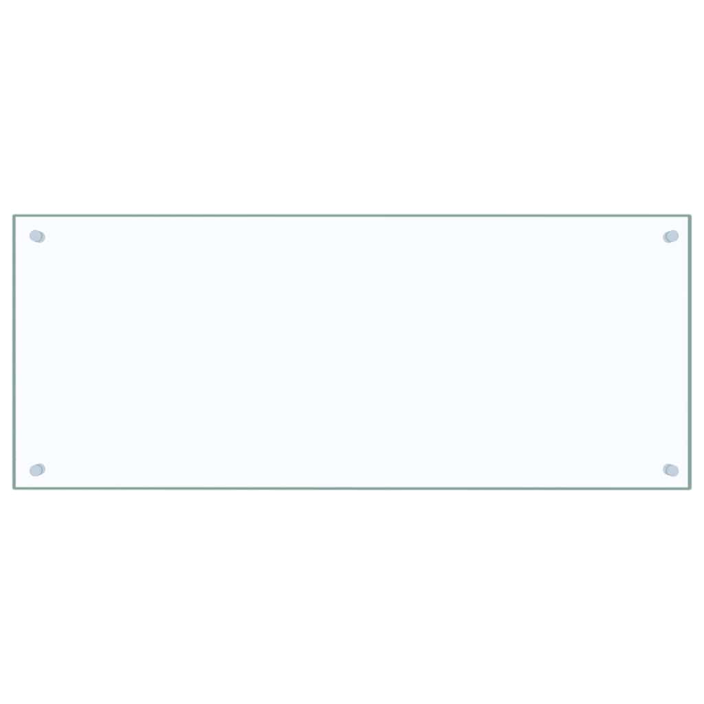 Kitchen Backsplash Transparent 100 x 40 cm Tempered Glass