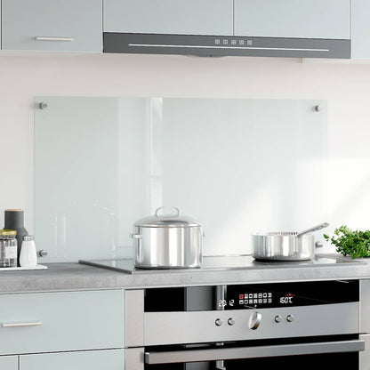 Kitchen Backsplash Transparent 100 x 50 cm Tempered Glass