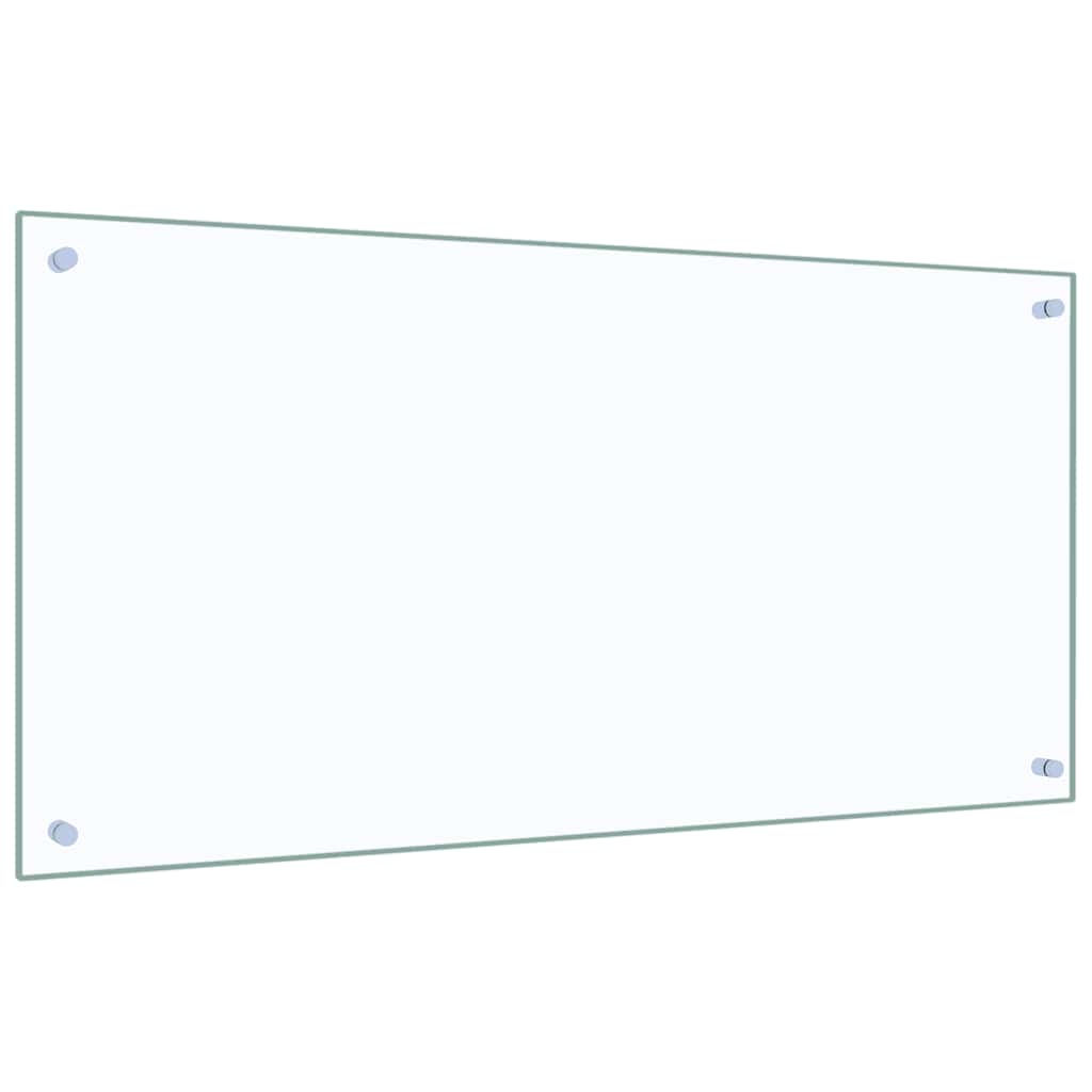 Kitchen Backsplash Transparent 100 x 50 cm Tempered Glass