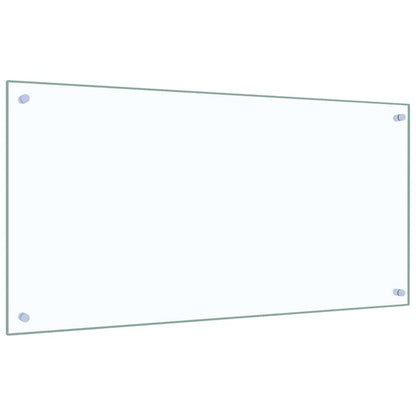 Kitchen Backsplash Transparent 100 x 50 cm Tempered Glass
