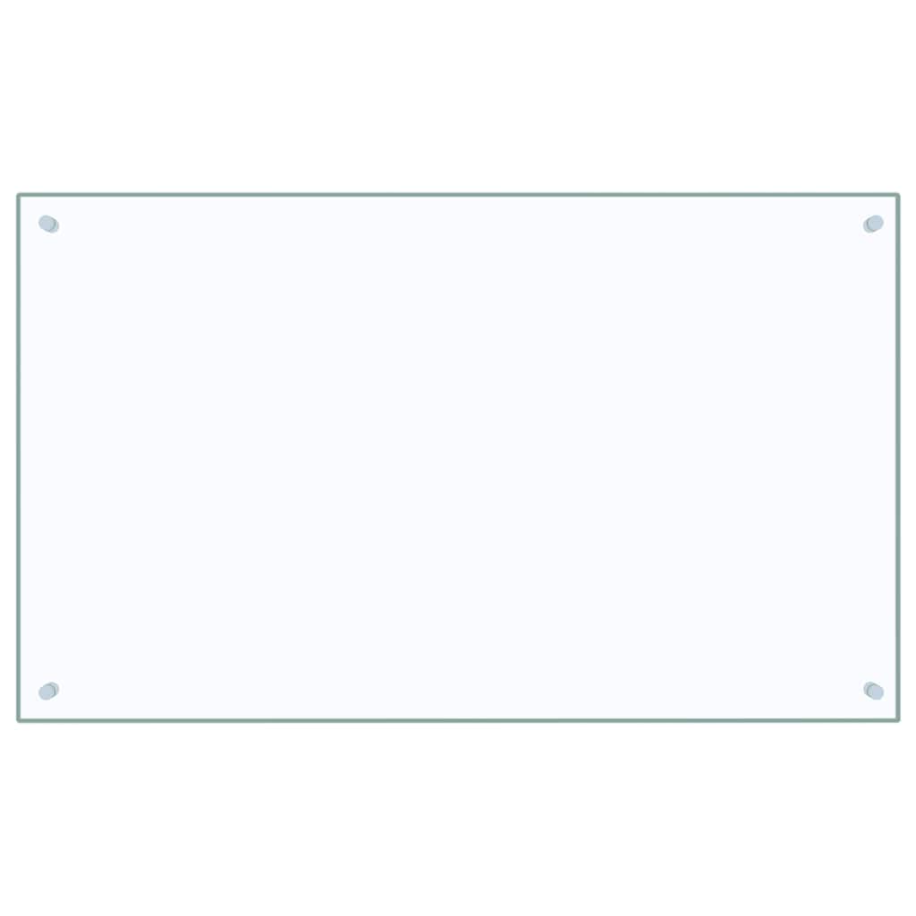 Kitchen Backsplash Transparent 100 x 60 cm Tempered Glass