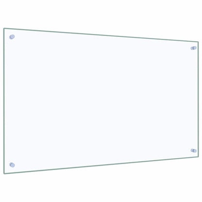 Kitchen Backsplash Transparent 100 x 60 cm Tempered Glass