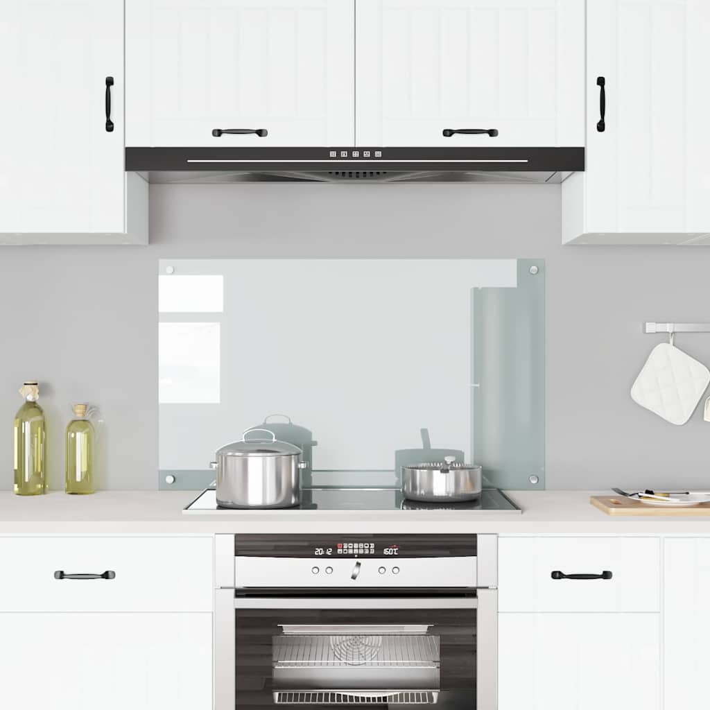 Kitchen Backsplash Transparent 100 x 60 cm Tempered Glass