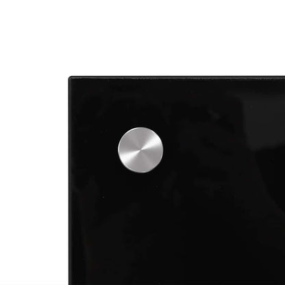 Kitchen Backsplash Black 100 x 50 cm Tempered Glass