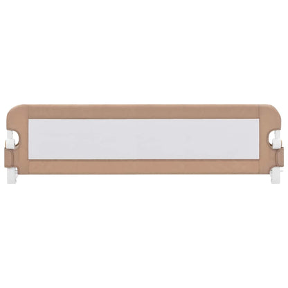 Toddler Safety Bed Rail Taupe 150x42 cm Polyester