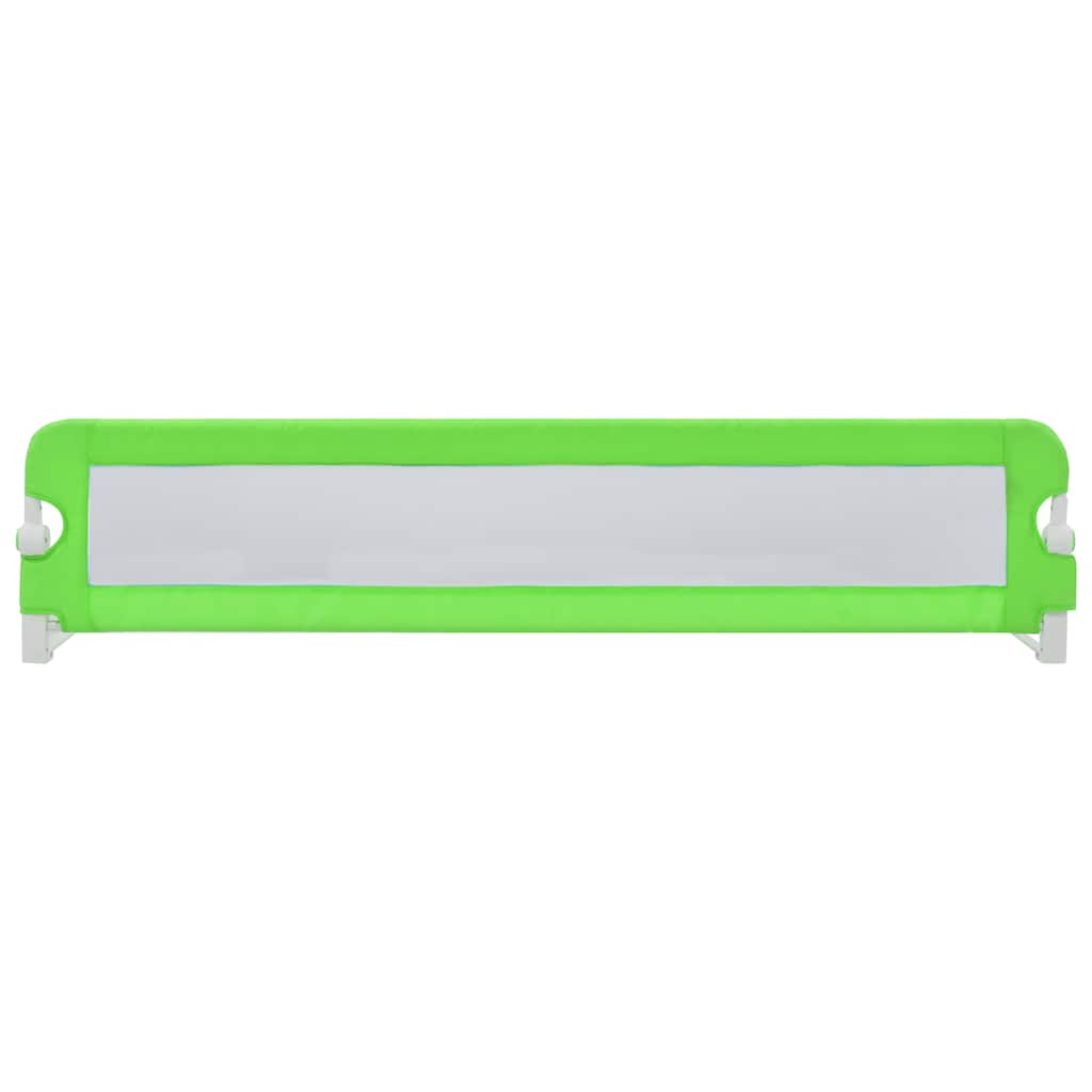 Toddler Safety Bed Rail Green 180x42 cm Polyester