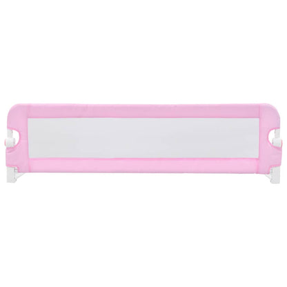 Toddler Safety Bed Rail Pink 120x42 cm Polyester