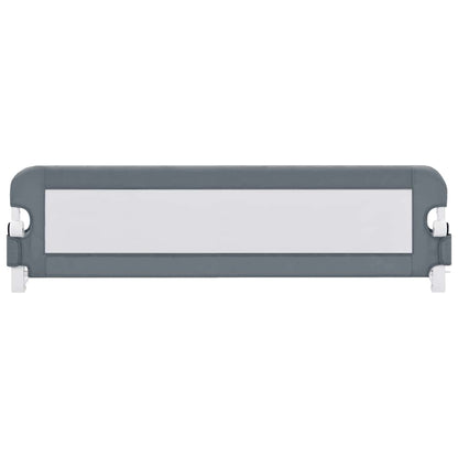Toddler Safety Bed Rail Grey 120x42 cm Polyester