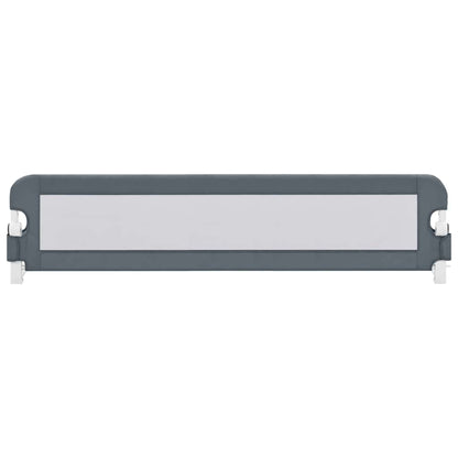 Toddler Safety Bed Rail Grey 180x42 cm Polyester