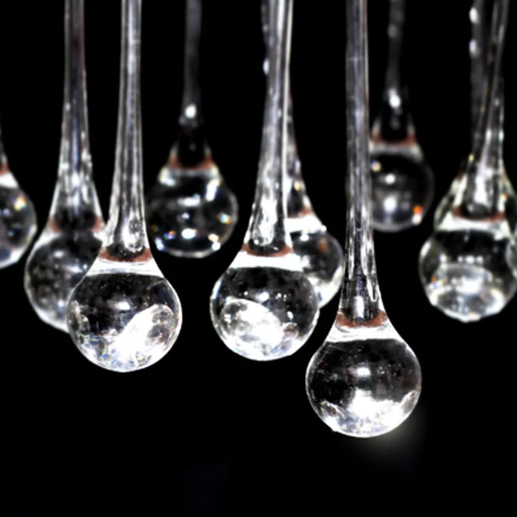 Chandelier with 85 Crystals White